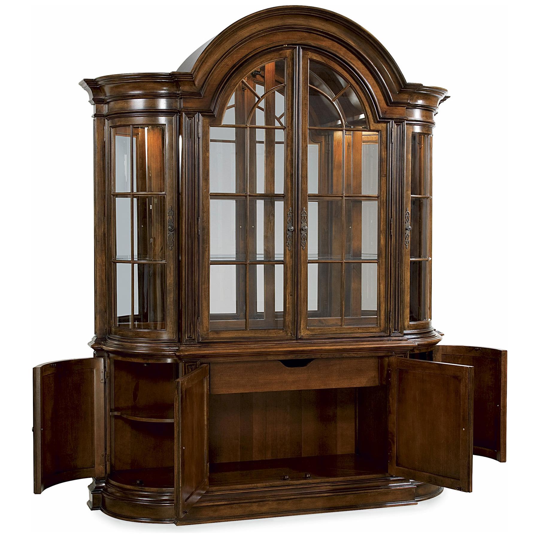 Universal Villa Cortina 409680CC Traditional China Hutch and Buffet